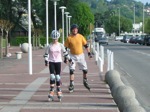 Roller : Solange et Bruno