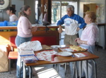 Évelyne, Sandrine, Gérard et Yvette.