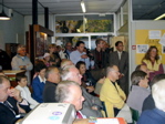 Réception : il y a foule.