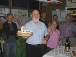 Le gateau des 40 ans apporté par Jean-Paul.