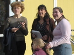 Ghislaine, Évelyne et Sandrine.